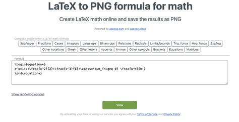 big latex|Mathematical expressions .